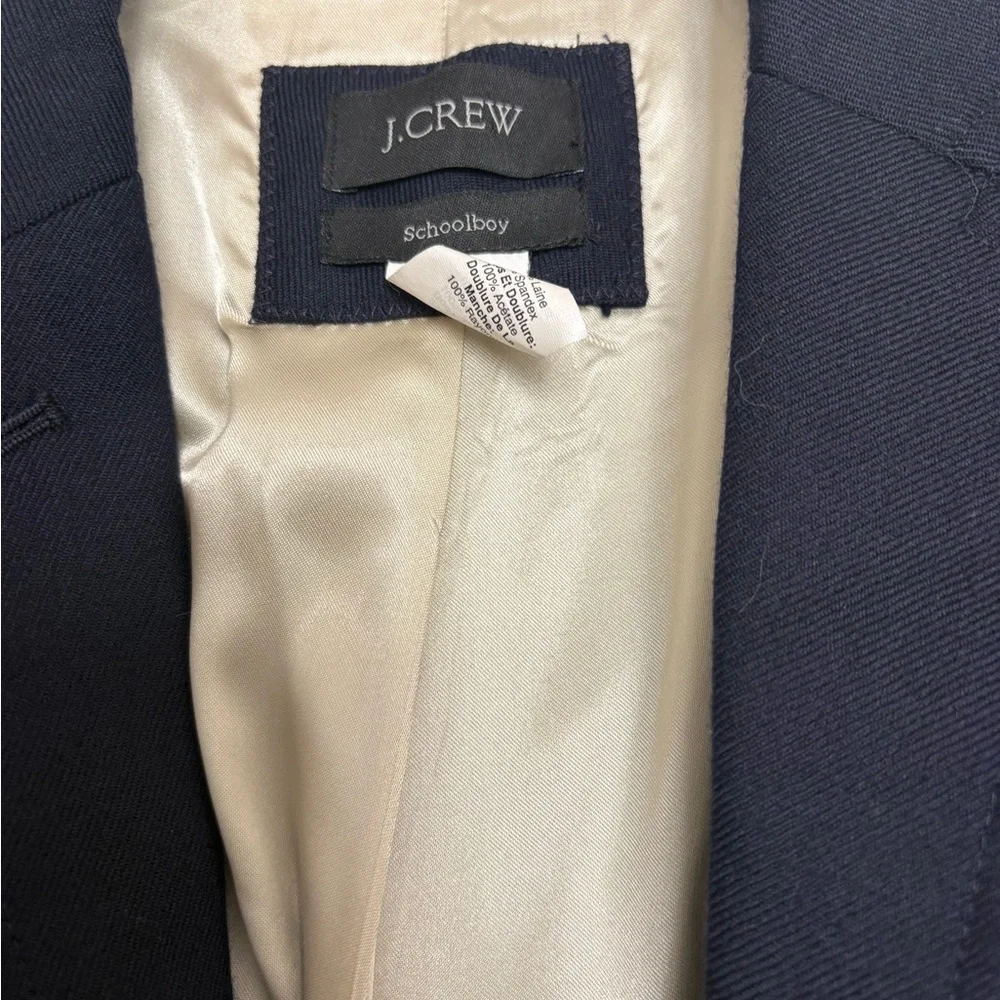 J. Crew Women's Navy Blazer with Gold Buttons - Picture 6 of 6